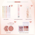 Beauty Set with Lipstick, Concealer, Eyeshadow, Eyebrow, and Blush Makeup