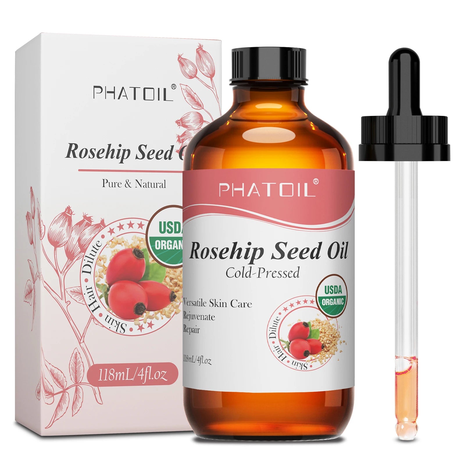 PHATOIL 118ml Organic Face Oil – Natural™