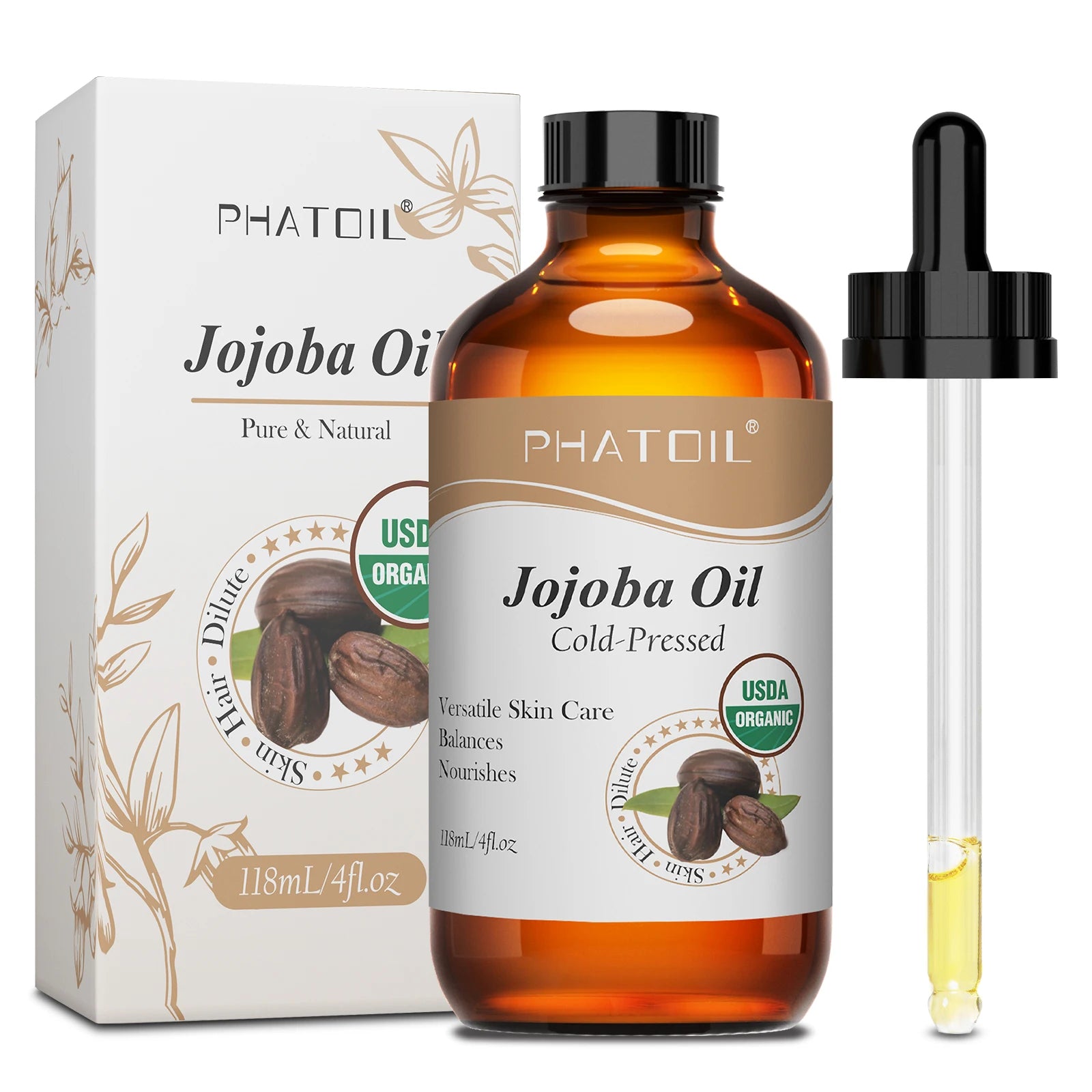 PHATOIL 118ml Organic Face Oil – Natural™